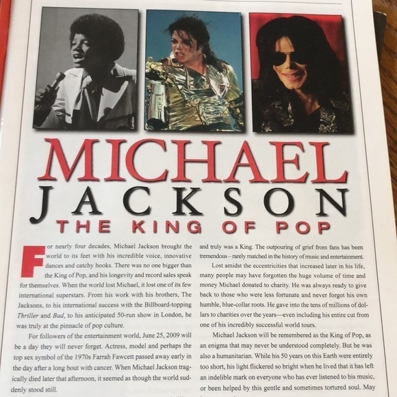 Michael Jackson King Of Pop Tribute To An American Icon Lot 2 Soft Cover Books - Picture 8 of 15